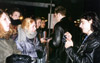 Alex and Brian sign some autographs after the show - City Hall Plaza - Boston, MA - 1/1/00
