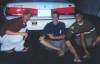 John, David, and Jay defacing a cruiser in South Carolina